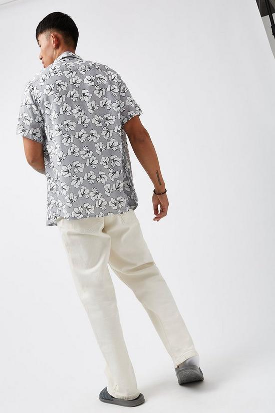 Burton White Floral Print Shirt 3