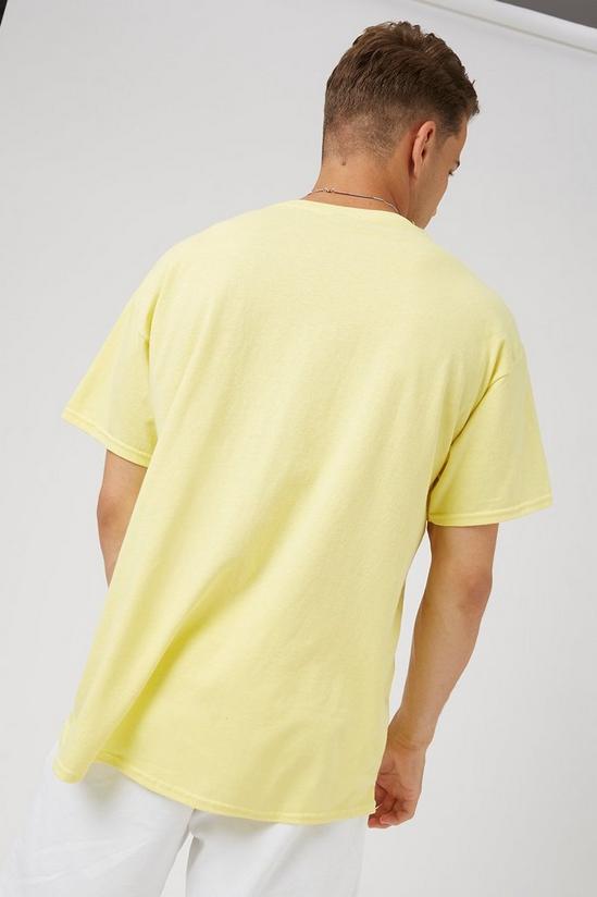 Burton Yellow Oversized Atlanta Print T-shirt 3