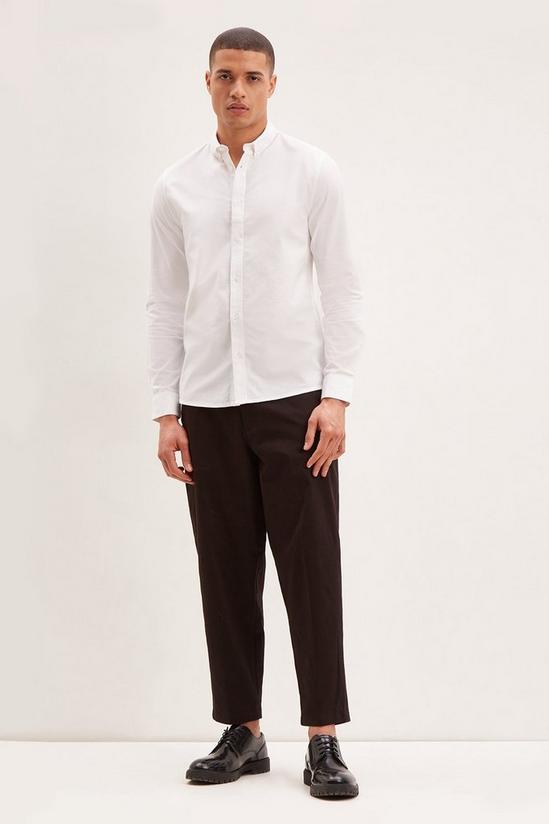 Burton Long Sleeve White Oxford Shirt 2