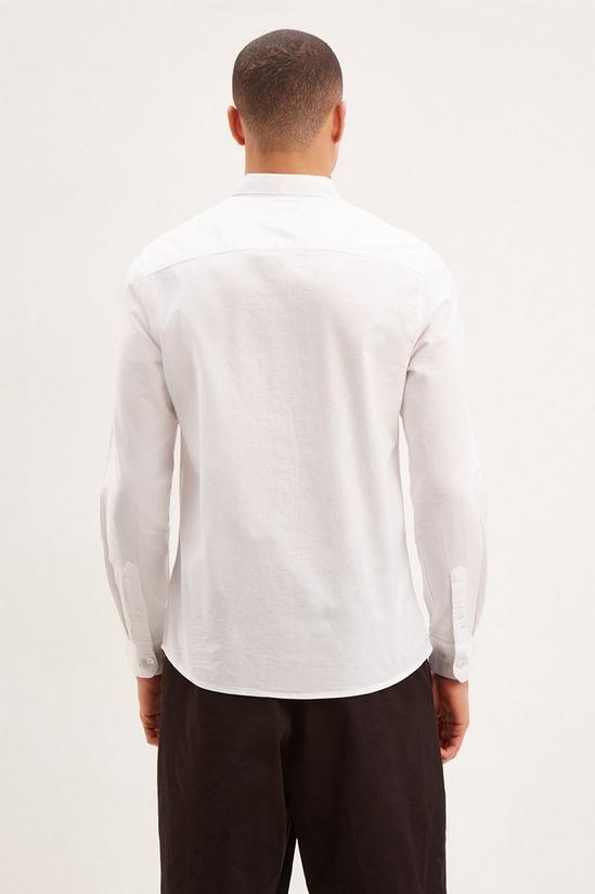 Burton Long Sleeve White Oxford Shirt 3
