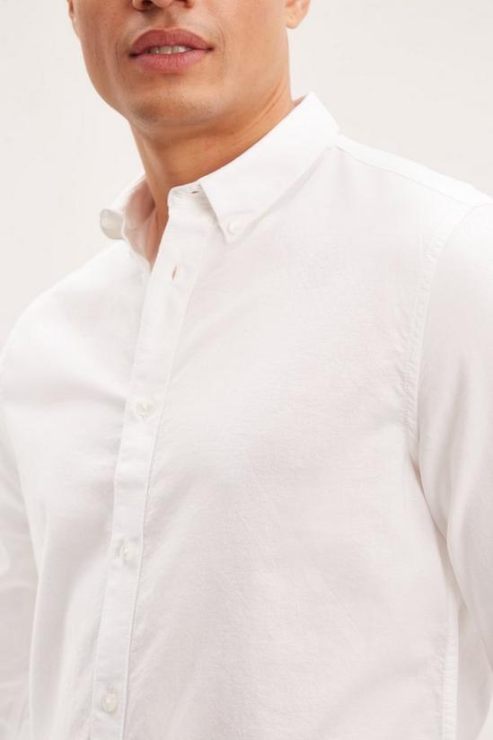 Burton Long Sleeve White Oxford Shirt 4