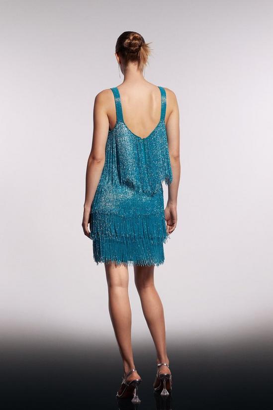 Coast Premium Embellished Fringe Mini Dress 3