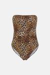 Coast Tie Shoulder Leopard Print Swimsuit thumbnail 5