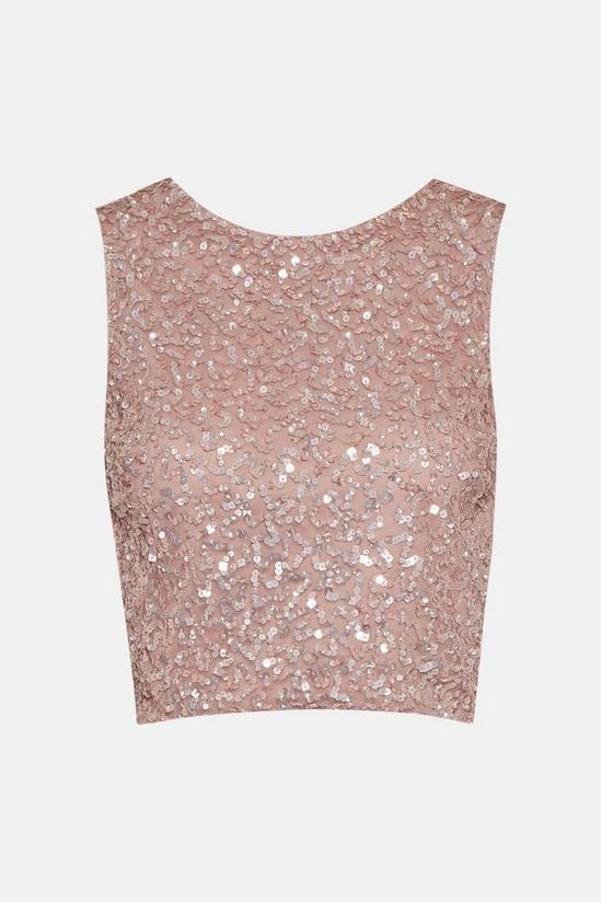Coast All Over Sequin Cropped Top 4