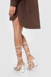 NastyGal Faux Leather Strappy Heeled Ball Sandals thumbnail 2