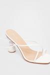NastyGal Faux Leather Strappy Heeled Ball Sandals thumbnail 3