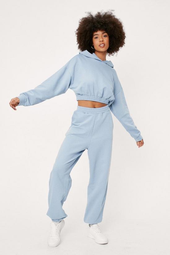 NastyGal Cropped Hoodie and Joggers Lounge Set 1