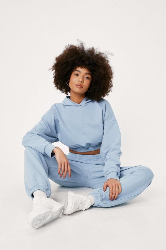 NastyGal Cropped Hoodie and Joggers Lounge Set 2