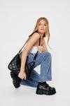 NastyGal Faux Leather Quilted Shoulder Bag thumbnail 1