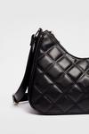 NastyGal Faux Leather Quilted Shoulder Bag thumbnail 4