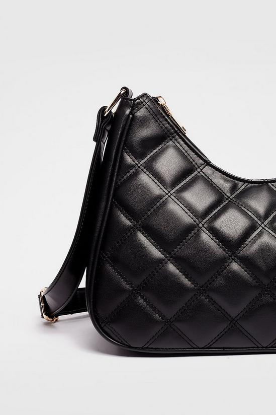NastyGal Faux Leather Quilted Shoulder Bag 4