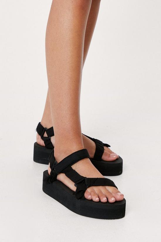 NastyGal Flatform Strappy Sports Sandals 1