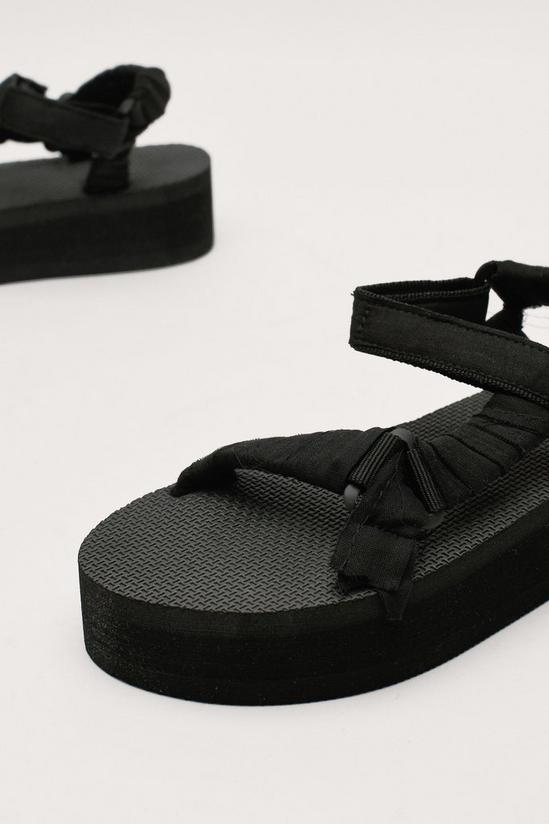 NastyGal Flatform Strappy Sports Sandals 4