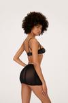 NastyGal Mesh Underwire 3 Pc Lingerie and Suspender Set thumbnail 4