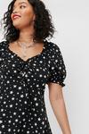 NastyGal Plus Size Star Print Lace Up Mini Dress thumbnail 3