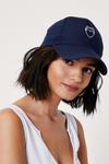 NastyGal Mouth Off Embroidered Graphic Baseball Cap thumbnail 1