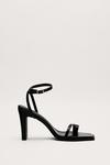 NastyGal Faux Leather Toe Post Strappy Heels thumbnail 3