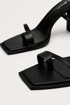 NastyGal Faux Leather Toe Post Strappy Heels thumbnail 4