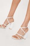 NastyGal Faux Leather Strappy Block Heel Sandals thumbnail 2