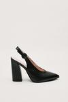 NastyGal Faux Leather Snake Print Pointed Slingback Heels thumbnail 3
