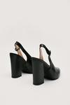 NastyGal Faux Leather Snake Print Pointed Slingback Heels thumbnail 4