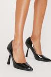 NastyGal Patent Faux Leather Pointed Stiletto Heels thumbnail 1