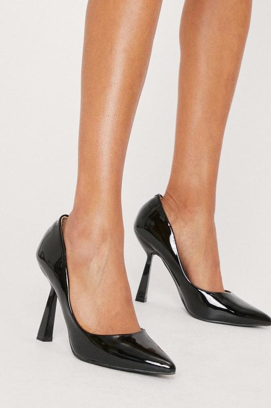 NastyGal Patent Faux Leather Pointed Stiletto Heels 1