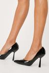 NastyGal Patent Faux Leather Pointed Stiletto Heels thumbnail 2