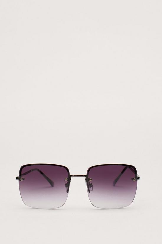 NastyGal Frameless Tinted Square Sunglasses 3
