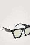 NastyGal Iridescent Flat Top Cat Eye Sunglasses thumbnail 4