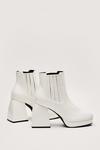 NastyGal Faux Leather Patent Platform Boots thumbnail 4