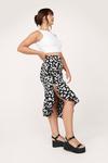 NastyGal Plus Size Daisy Floral Slit Midi Skirt thumbnail 1