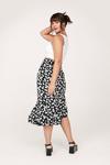 NastyGal Plus Size Daisy Floral Slit Midi Skirt thumbnail 4