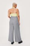 NastyGal Plus Size Check Print High Waisted Trousers thumbnail 4