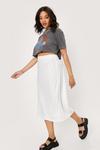 NastyGal Plus Size Satin Midi Skirt thumbnail 2