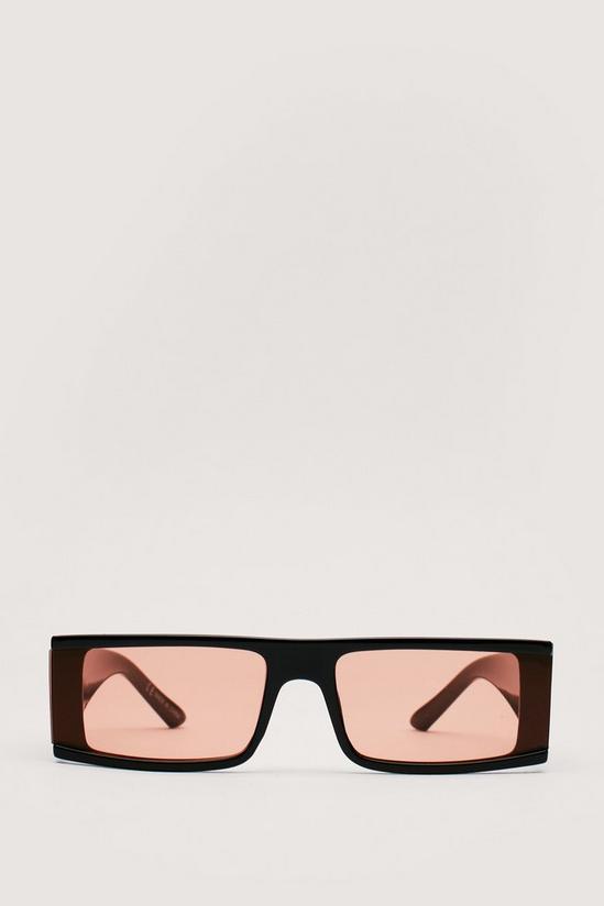 NastyGal Rectangle Thick Arm Sunglasses 3