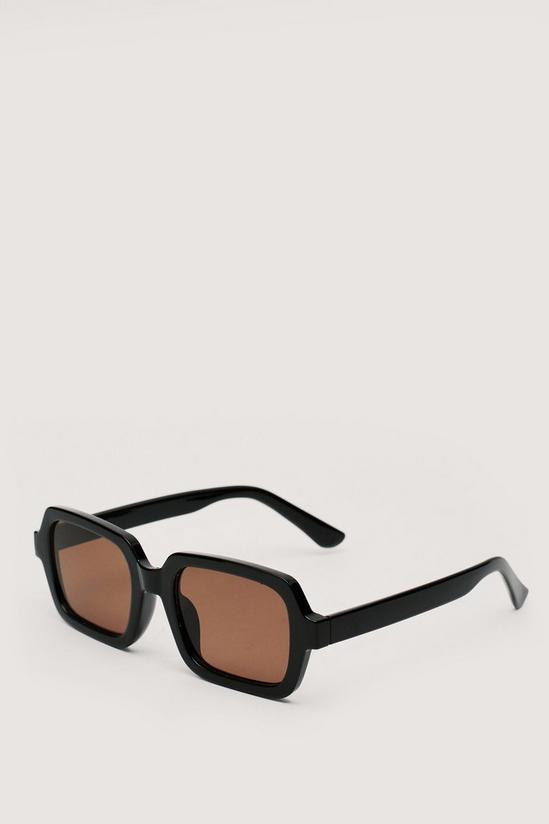 NastyGal Square Frame Tinted Lense Sunglasses 3