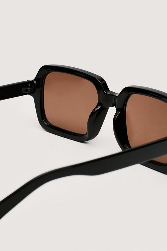 NastyGal Square Frame Tinted Lense Sunglasses 4