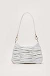 NastyGal Faux Leather Ruched Zip Shoulder Bag thumbnail 1