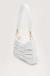 NastyGal Faux Leather Ruched Zip Shoulder Bag thumbnail 2