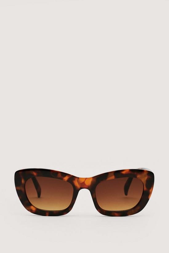 NastyGal Thick Tort Cat Eye Sunglasses 3