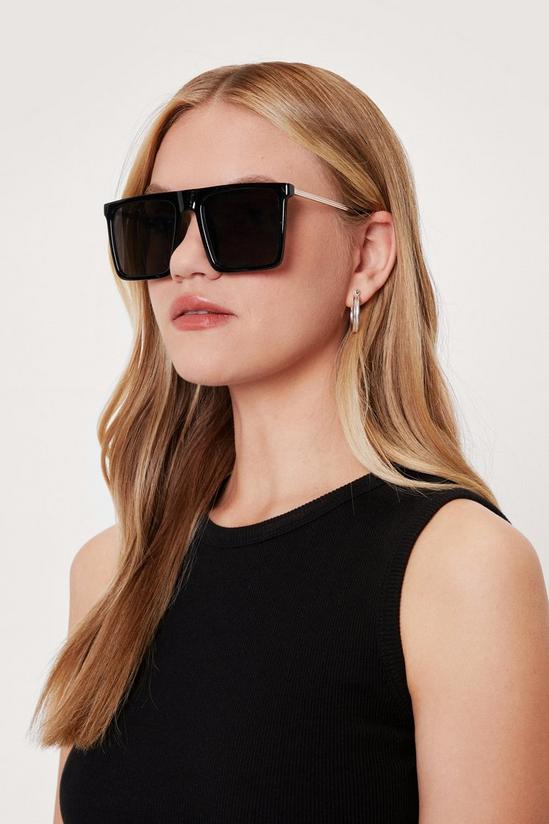 NastyGal Square T-bar Sunglasses 2