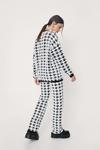 NastyGal Knitted Houndstooth Sweater And Trouser Set thumbnail 4