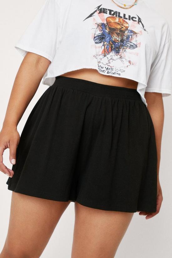 NastyGal Plus Size Ribbed Jersey Shorts 3