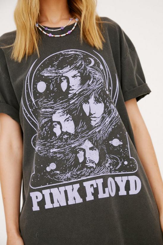 NastyGal Acid Wash Pink Floyd T-Shirt Dress 3