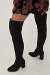 NastyGal Wide Fit Faux Suede Over the Knee Boots thumbnail 2
