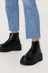 NastyGal Zip Front Chunky Cleated Sole Boots thumbnail 1