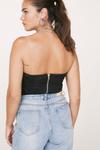 NastyGal Ruched Plunge Neck Bandeau Top thumbnail 3