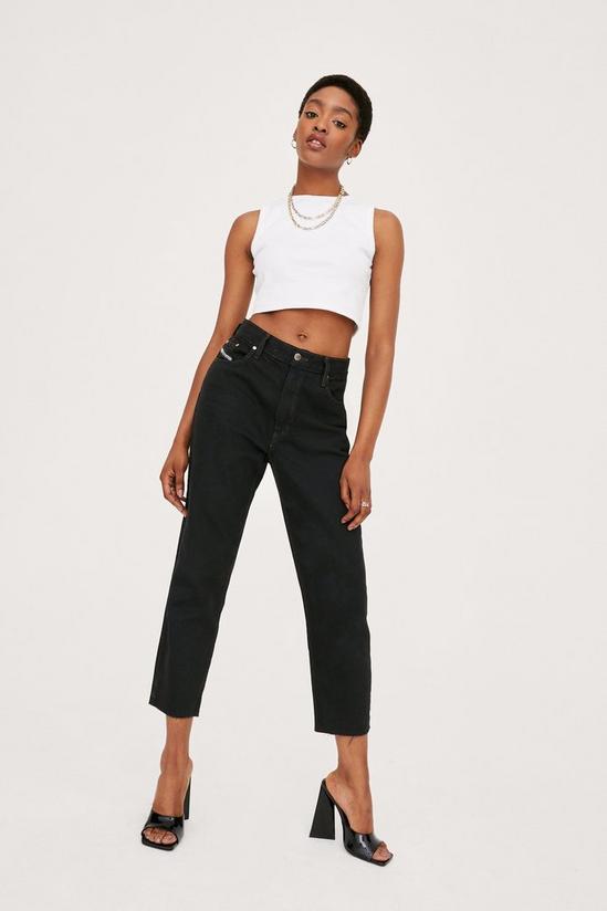 NastyGal Vintage High Waisted Tapered Cropped Jeans 1