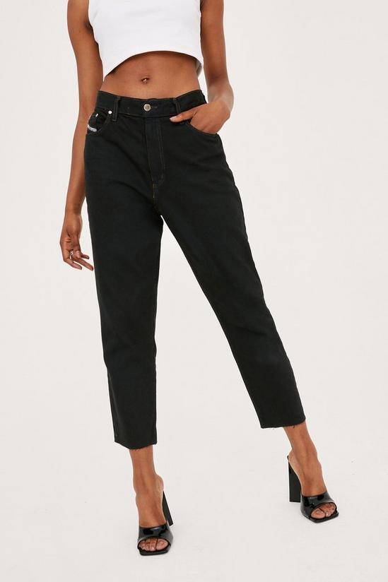 NastyGal Vintage High Waisted Tapered Cropped Jeans 2